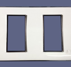 Mặt 2 lo có viền mạ crom-A8