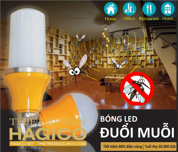 ĐÈN LED ĐUỔI MUỖI DUHAL DAM505 5W