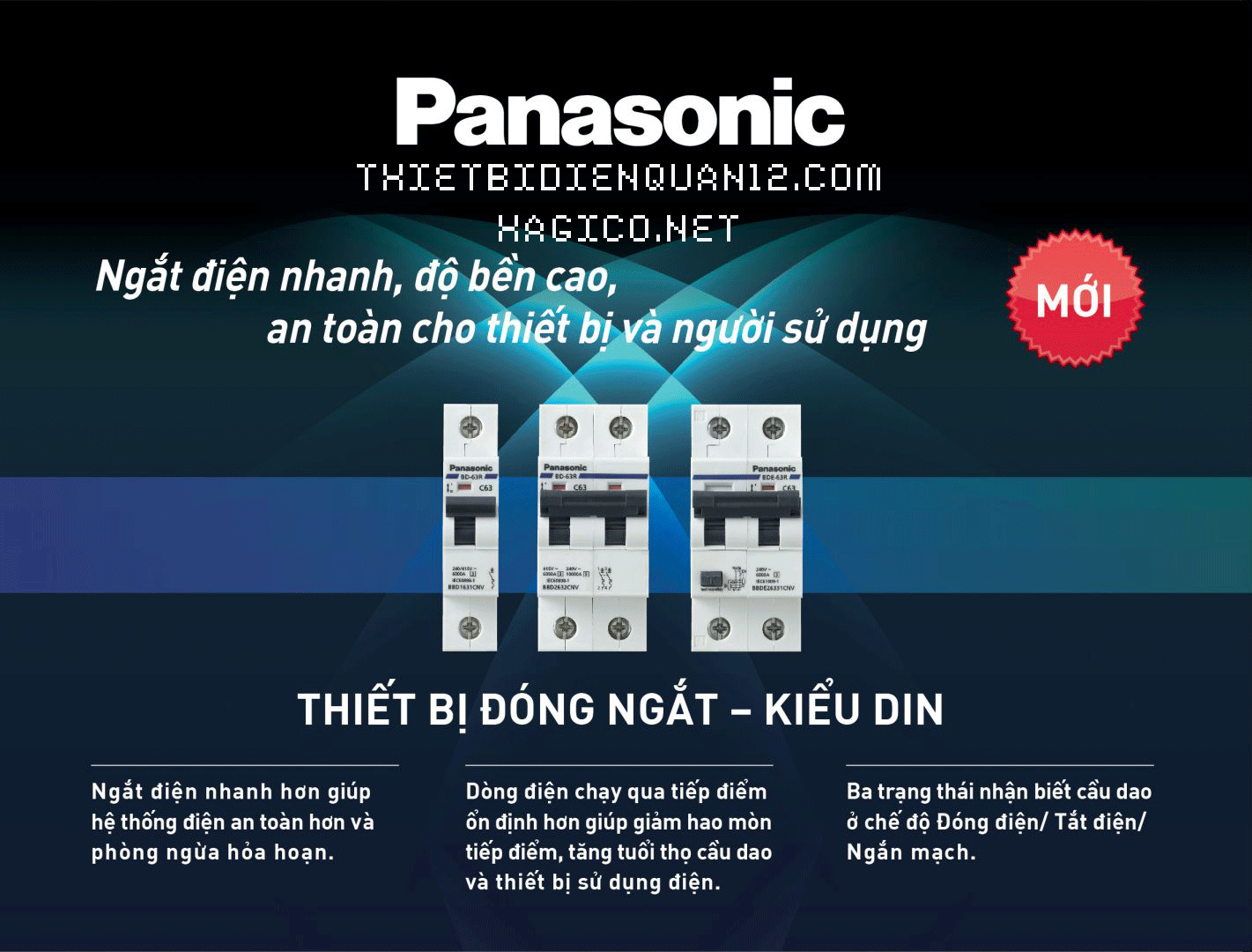 RCBO 2P 40A PANASONIC