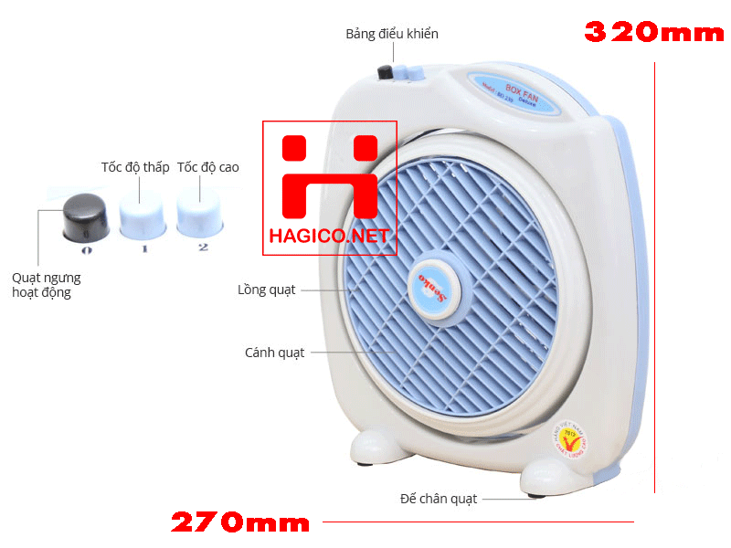 QUẠT BÀN ĐẢO SENKO BD230